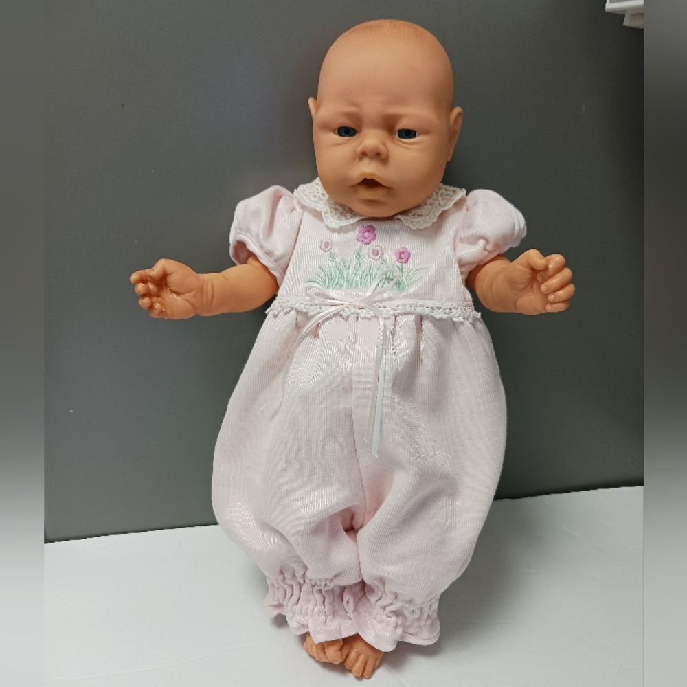 Vintage Anatomically Correct Newborn Baby Girl Doll. Meadures About 19".GUC.
